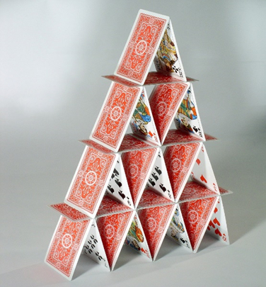 Image showing a house of cards